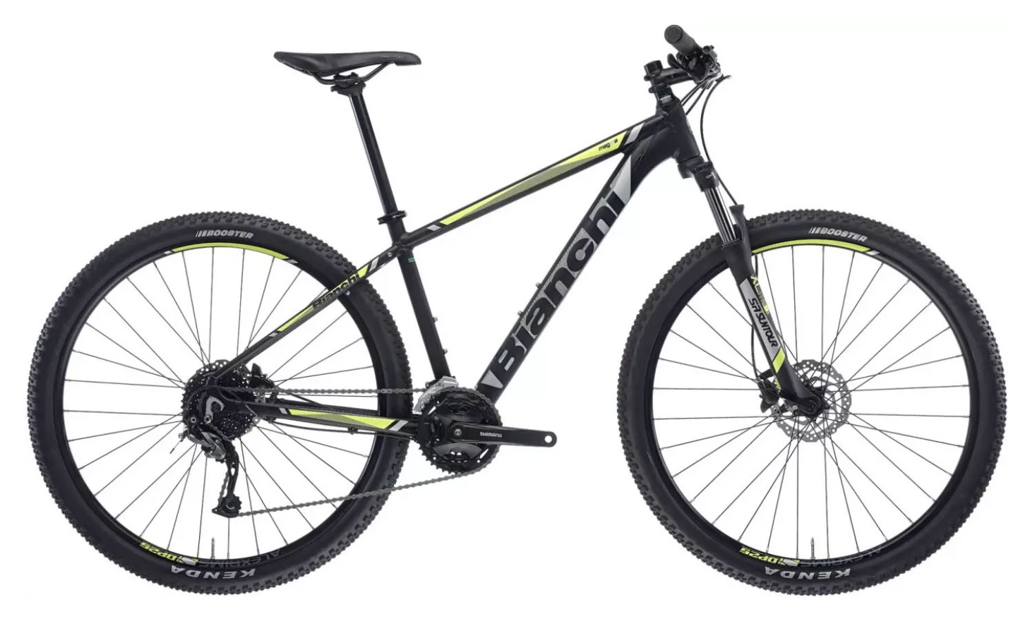 Фотография Велосипед BIANCHI Off-Road Magma 9.2 Alivio Mix 2x9s Black mat Размер рамы 48 (L)